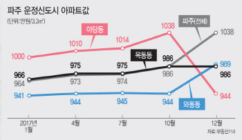 '분양가 이하' 매물도 거래 꽁꽁..'겨울왕국' 파주 운정신도시