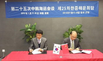 사드 보복 풀린다..한·중 해운회담 "카페리 운항 확대"(상보)