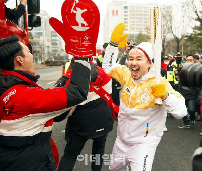 [포토] 성화봉송하는 노홍철