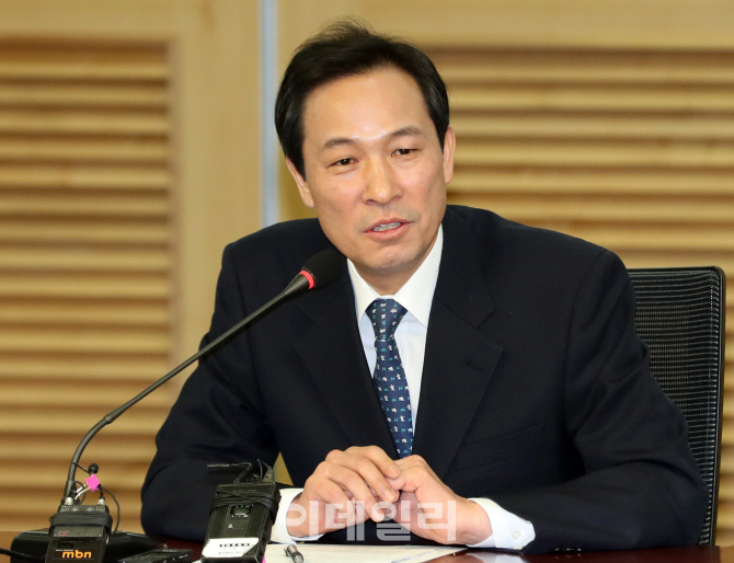 [포토]서울시장 출마 선언한 우상호 더불어민주당 의원