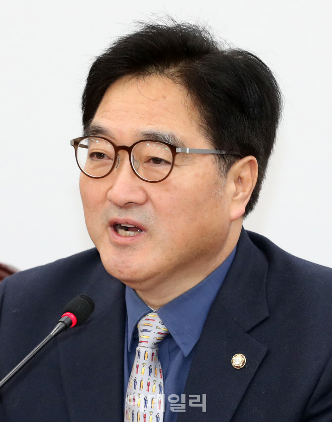 [포토]우원식, '평창행 평화열차 제동 한국당 비판'