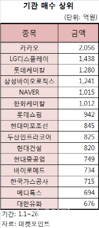 기관 장바구니 보니..작년 죽쓰던 롯데케미칼·두산인프라 샀다