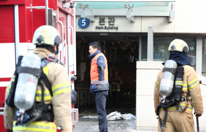 [포토] 신촌세브란스 본관 화재 현장