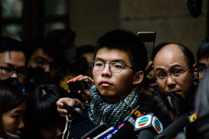 홍콩 '우산혁명' 지도부 조슈아웡 등 최종심서 석방