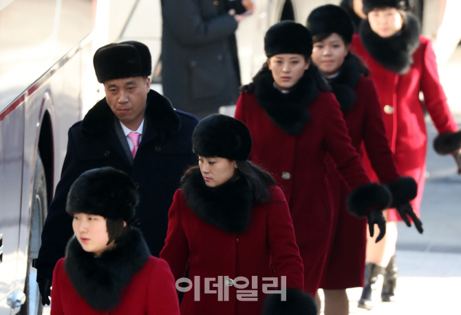 [포토]北 삼지연관현악단, 강릉 공연 준비 시작