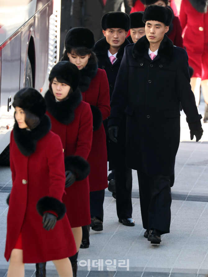 [포토]삼지연관현악단, 공연 앞두고 본격 리허설