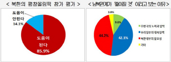 올림픽서 만난 남북…"정상회담 필요" 84.6%