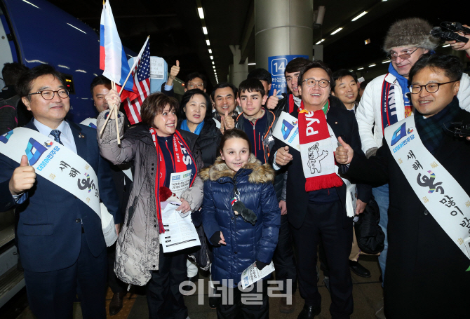 [포토]더민주당, '평창 화이팅~'