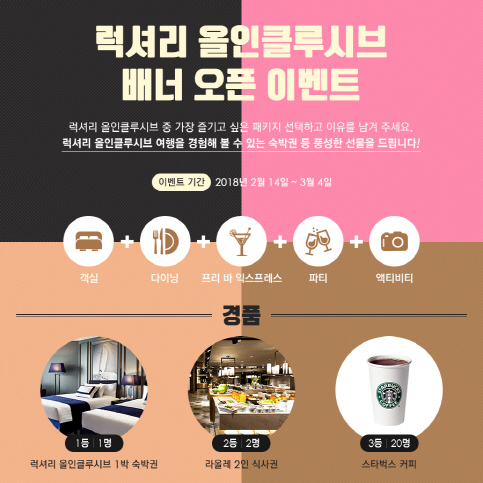 켄싱턴제주호텔, 올인클루시브 패키지 출시