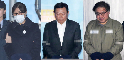 '국정농단' 최순실·신동빈·안종범, 1심 불복…항소
