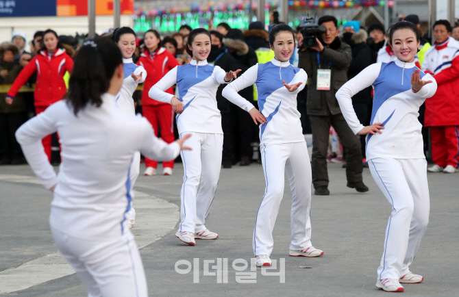 [포토]北 취주악단, 평창에서 수놓은 평화의 하모니