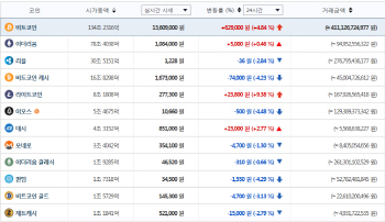 "정부, 가상화폐 거래정상화 지원"..비트코인, 한때 1400만원 돌파