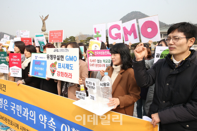 [포토]'유명무실 GMO 표시제도 강화하라'