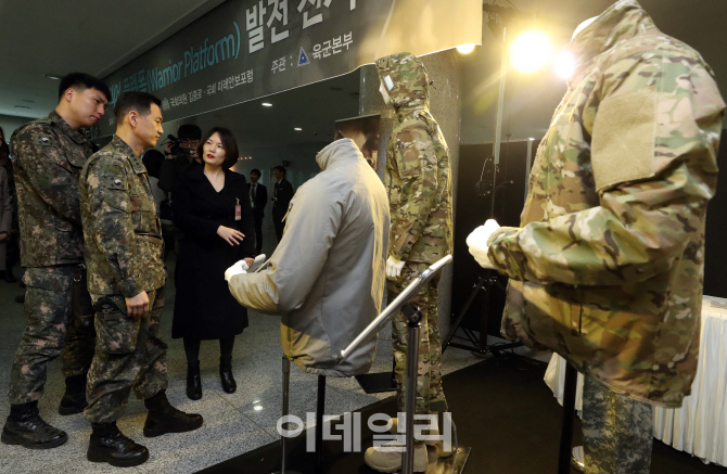 [포토]'워리어 플랫폼, 첨단기술 접목 피복류'