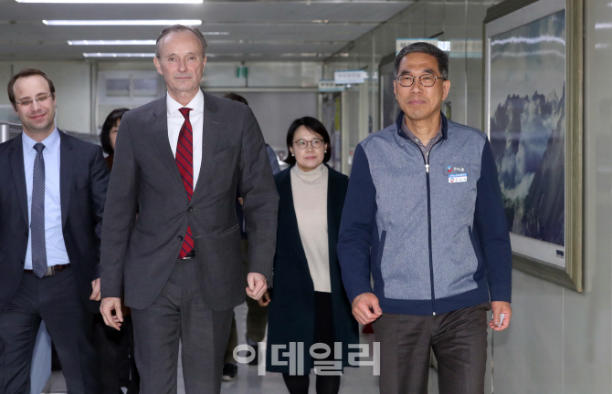 [포토]간담회 가진 한국노총-주한독일대사관