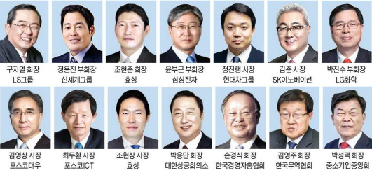 또 ‘전경련 패싱’…윤부근·정진행·김준, 총수 대신 ‘실무형 CEO’ 동행
