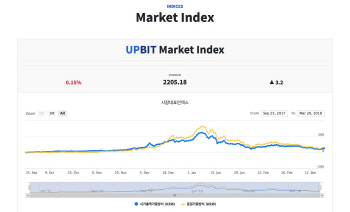 업비트에서 암호화폐 '지수'로 시황본다
