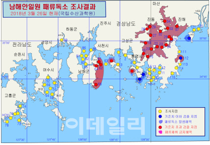 패류독소 비상..25곳 홍합·굴·미더덕 생산중단