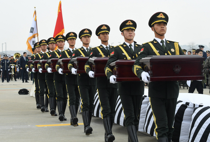 6.25전쟁 중국군 유해 20구 추가 송환, 2014년 이후 총 569구 인도