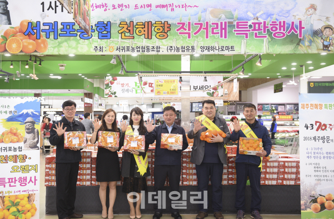 [포토]농협, '국산 감귤류로 피로 해소하세요~'