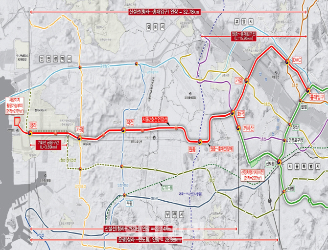 '신정차량기지 이전·2호선 인천 연장' 추진..상반기 중 예타 신청