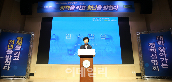 [포토]'고용노동부, 대학 찾아가는 정책설명회'