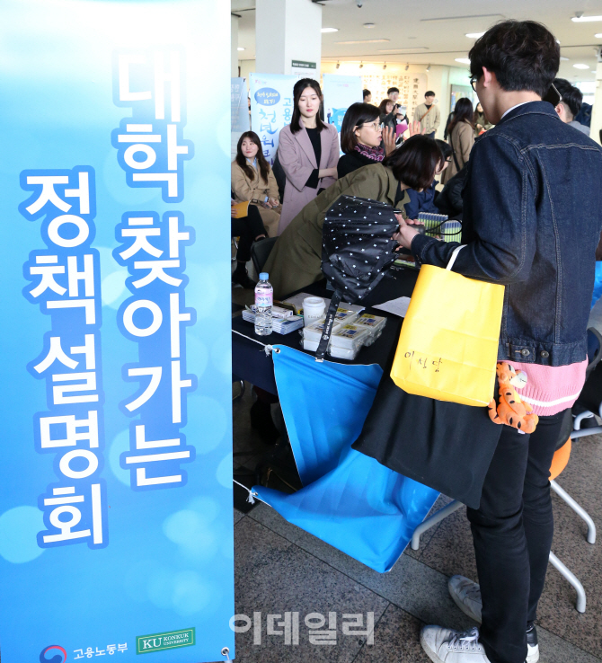 [포토]대학 찾아 다니며 정책설명회하는 고용노동부