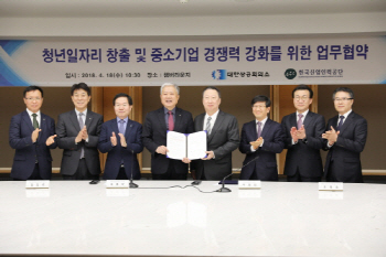 산인공·대한상의, 청년 일자리창출 및 중기 경쟁력 강화 업무협약