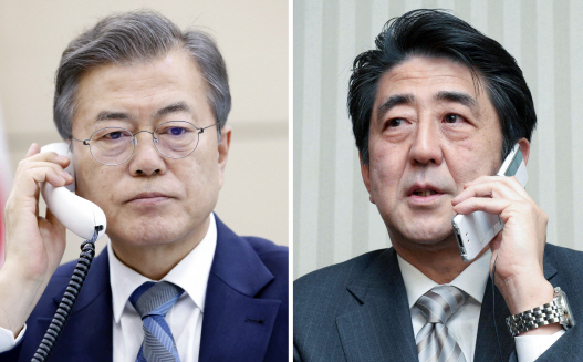 文대통령, 아베와 통화 “남북·북미회담 성공, 북일 문제 근본적 해결 계기”(속보)