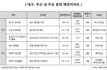 노후 아파트 많은 대구·부산…분양시장 뜨겁다