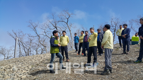 [포토]류광수 산림청 차장, 강원 정선 알파인경기장 현장점검