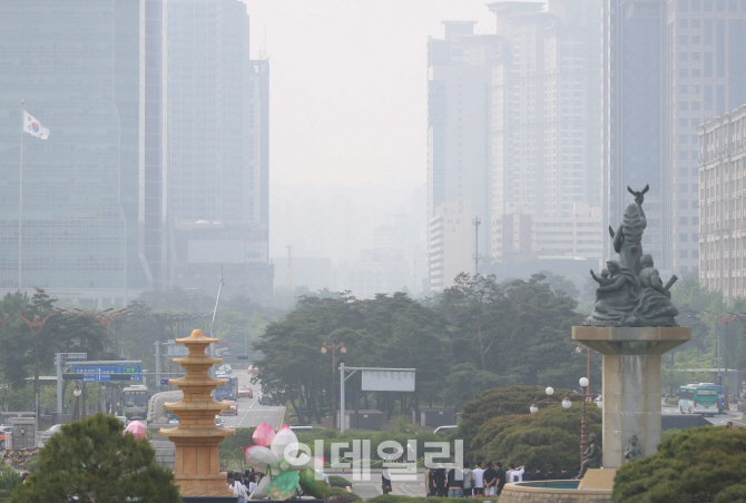 [포토]'뿌연 서울'