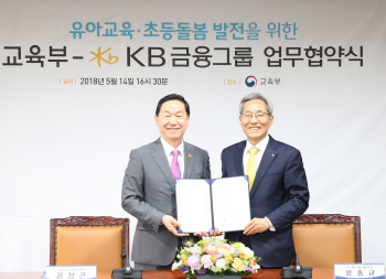 KB금융, 유치원·돌봄교실 확충에 5년간 750억 투입(종합)