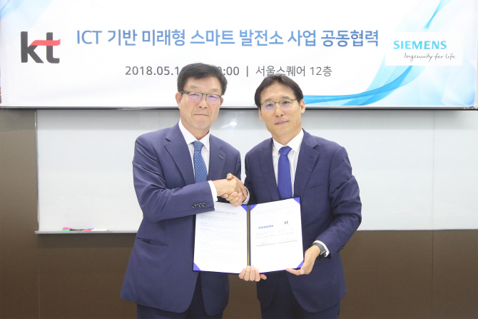 KT-지멘스, ICT 기반 ‘미래형 스마트 발전소’ 협력