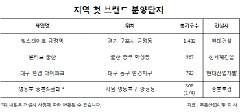 "처음이라 더 공들인 아파트"…건설사 지역 출사표 단지 인기