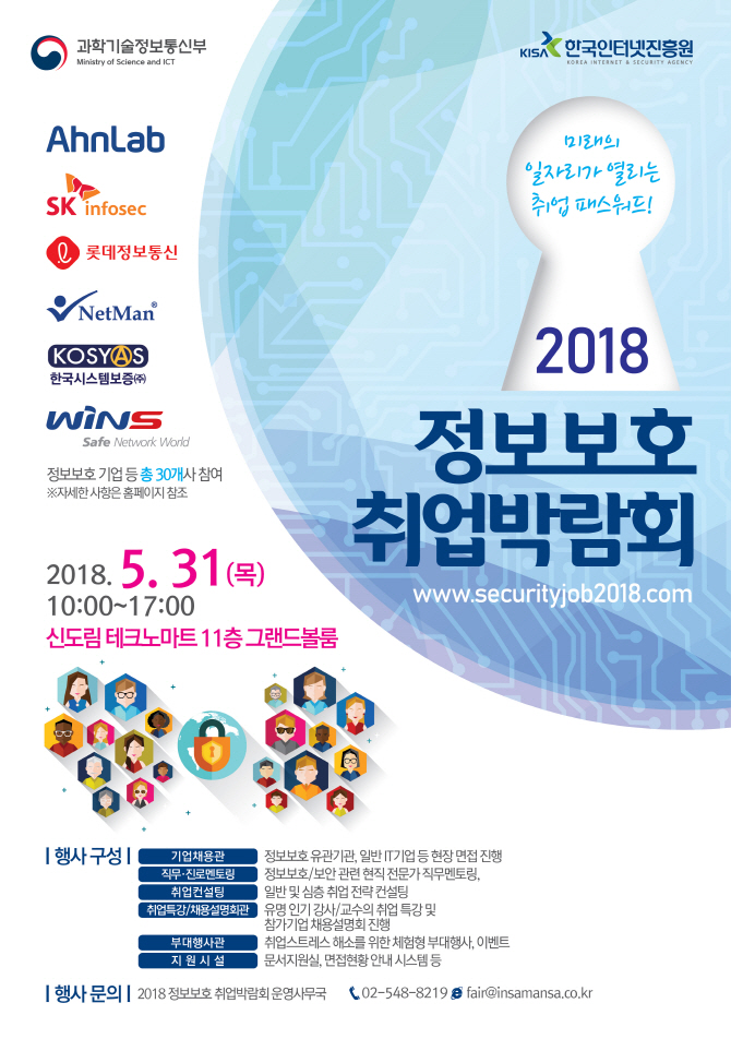 보안 분야 취업박람회 31일 신도림 테크노마트서 개최