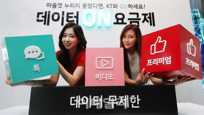 [포토]KT, 데이터 무제한 '데이터ON' 요금제 출시