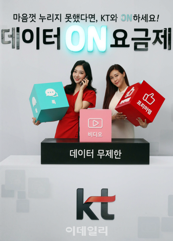 [포토]KT '데이터ON 요금제로 무제한 데이터를'