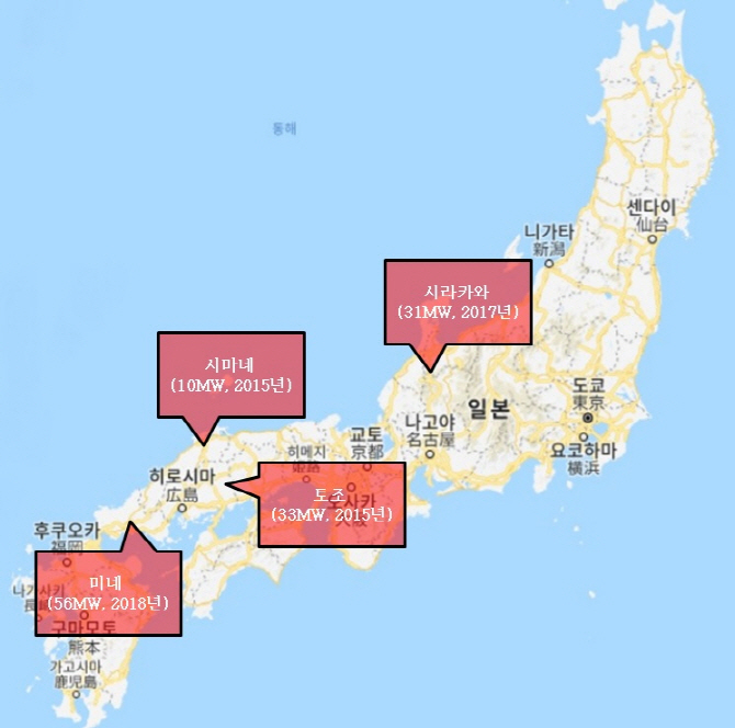 LG CNS, 日에 43만평 규모 태양광발전소 구축 완료