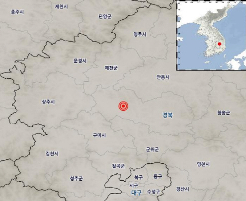 경북 의성서 규모 2.1 지진…"유감 신고 없고 피해도 없을 것"