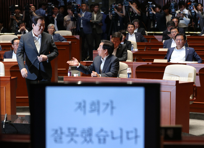 벼랑 끝 한국당 "국민께 탄핵당했다"..긴급 대책마련 돌입