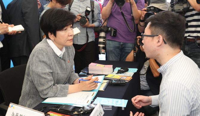 [포토]김영주 장관, 현장에서 듣고 정책으로 말하다