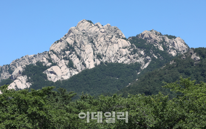 [포토]아름다운 금강산 수정봉