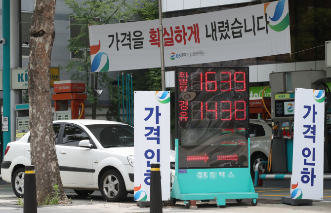 국내 휘발유 값 인상 주춤…당분간 1600원대 '박스권'