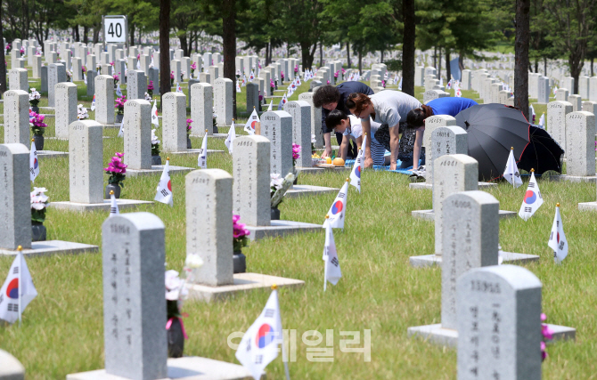 [포토]'숭고한 희생 잊지 않겠습니다'