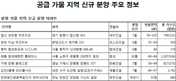 "얼마만이냐"…새 아파트 가뭄지에서 속속 분양