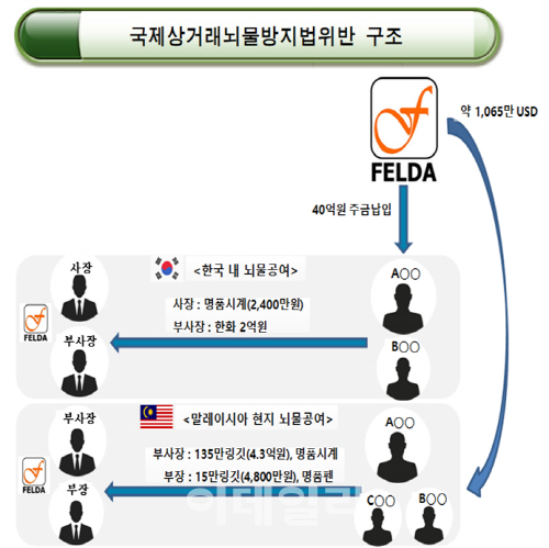 말레이 나집 전 총리 측근에 뇌물 준 투자회사 대표 구속