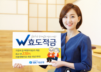 IBK기업은행, 최고 연 2.55% ‘W효도적금’ 출시