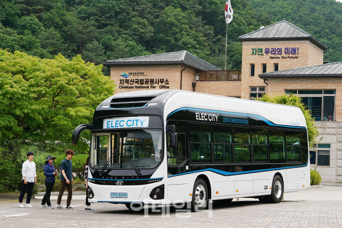 현대차, 전기버스 ‘일렉시티’ 전국 국립공원 셔틀로 운영