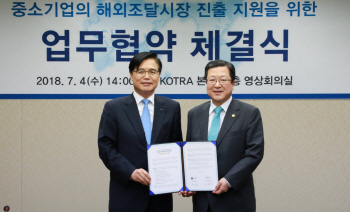 조달청·KOTRA, 해외조달시장 진출지원에 힘 모은다